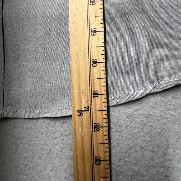 Buck‎ Mason Men Long Sleeve Shirt Oxford Twill Chambray Button Field Pocket XXL - Picture 7 of 10